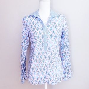 J. Crew Black Label Collard Top